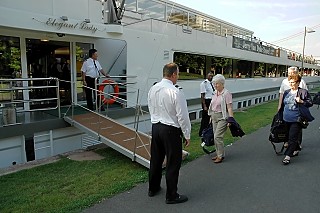 Boarding the Elegant Lady