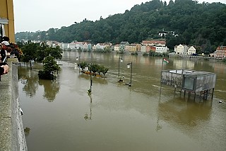 Flood scene in Passau
