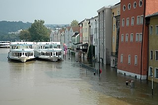 Flood scene in Passau